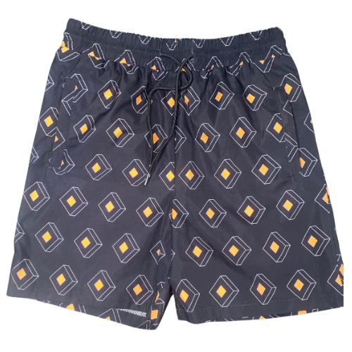 “3D Lava Blocks” Logo Shorts